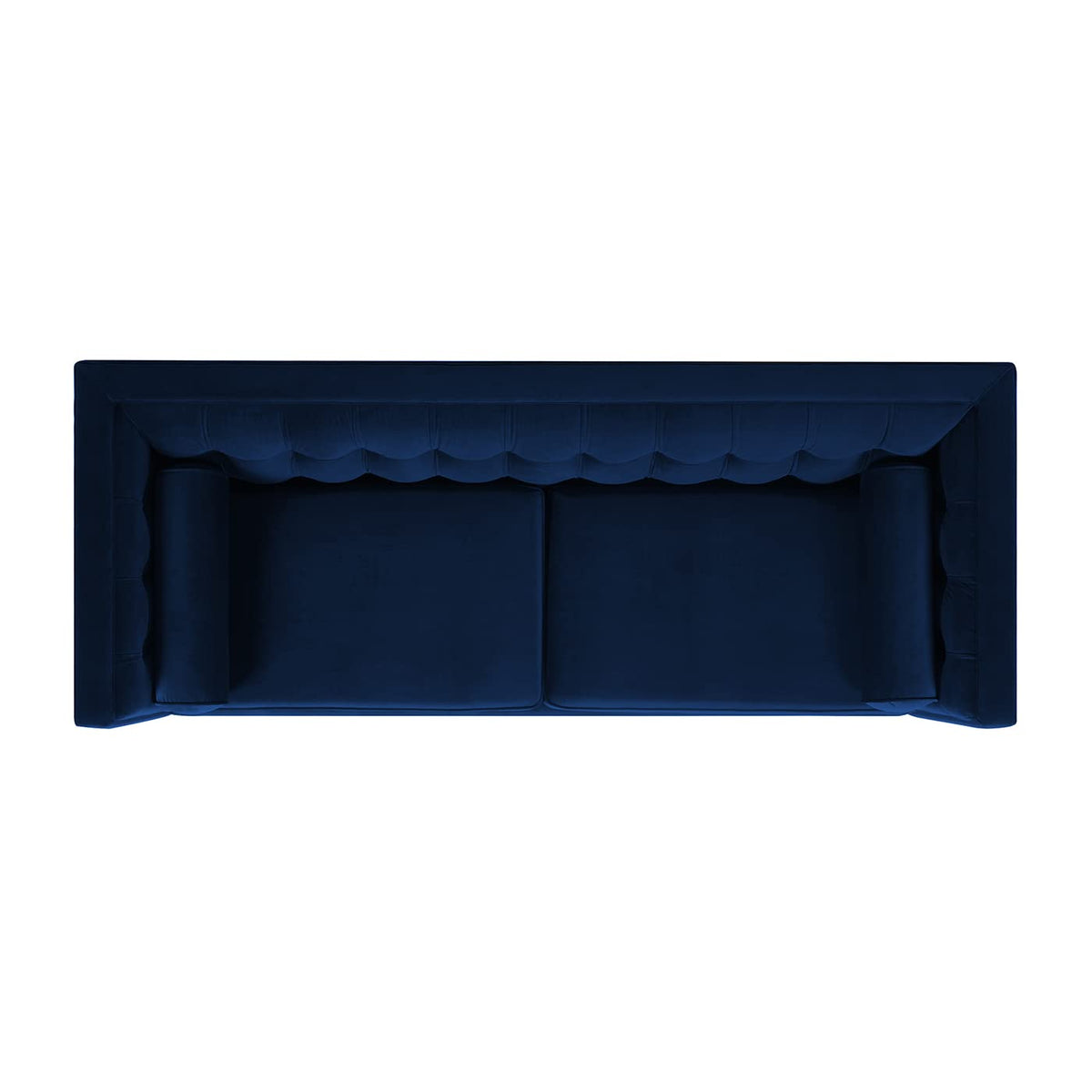 Navy Blue Velvet Tufted Sofa M179844