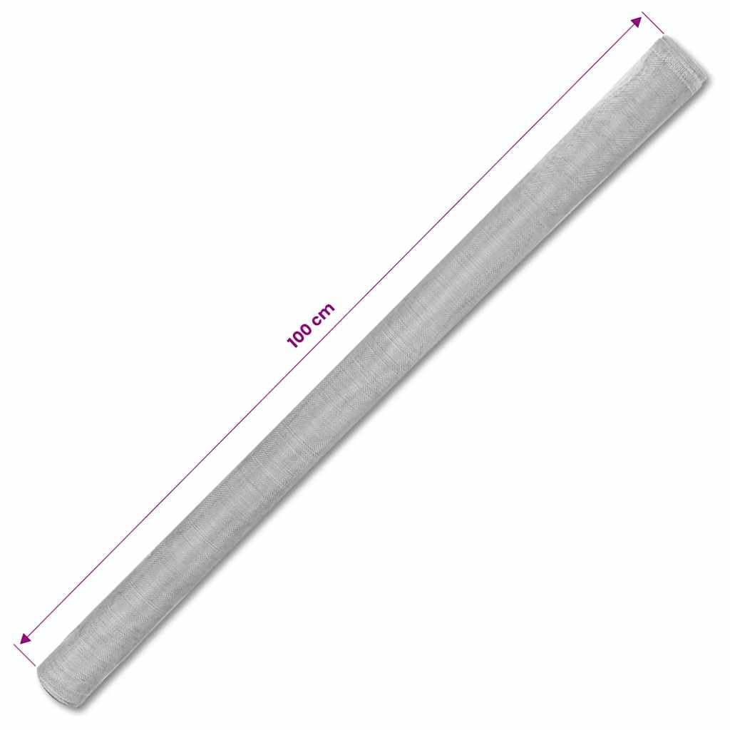 Aluminum Mesh Screen 39.4"x196.9" Silver H245617