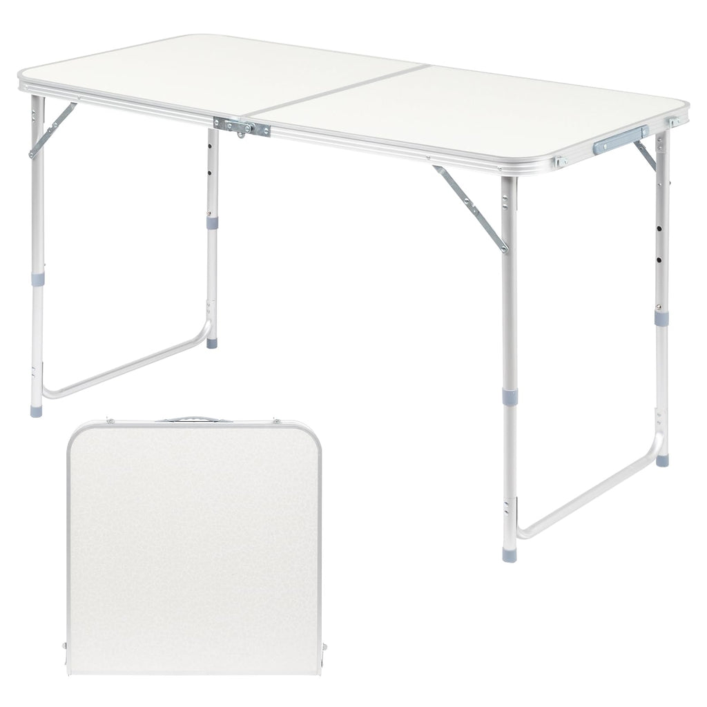 Folding Portable Camping Table White C598042