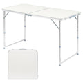 Folding Portable Camping Table White C598042