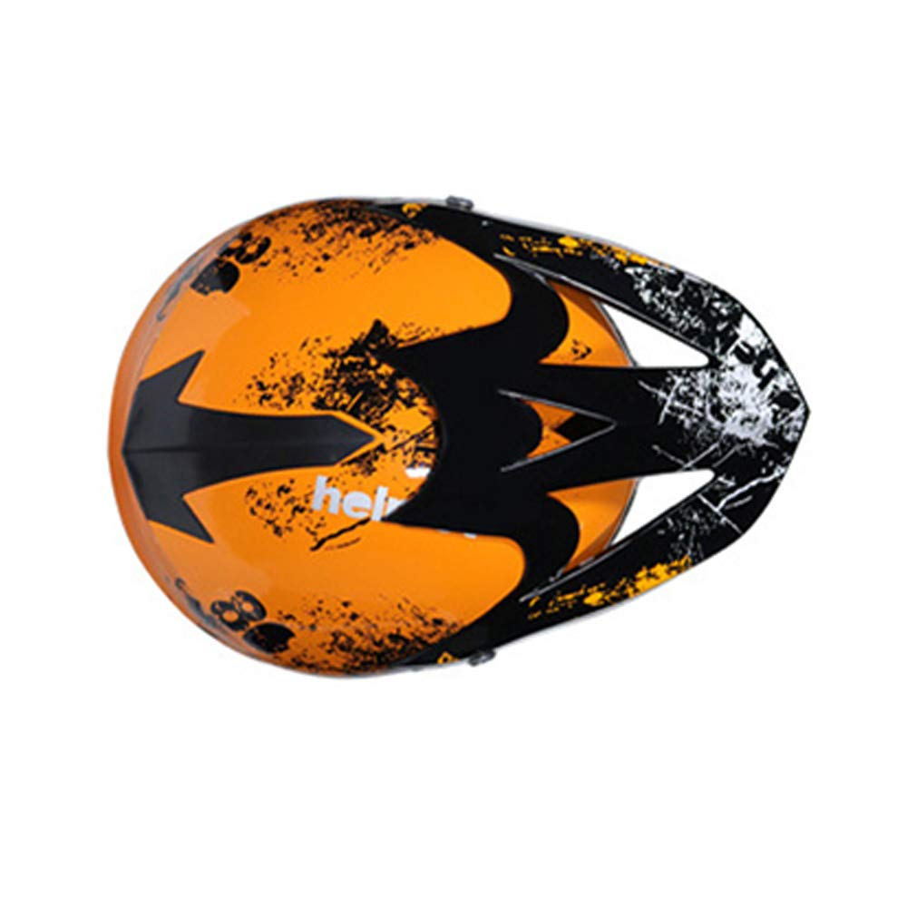 Orange DOT Certified Motocross Helmet H6021
