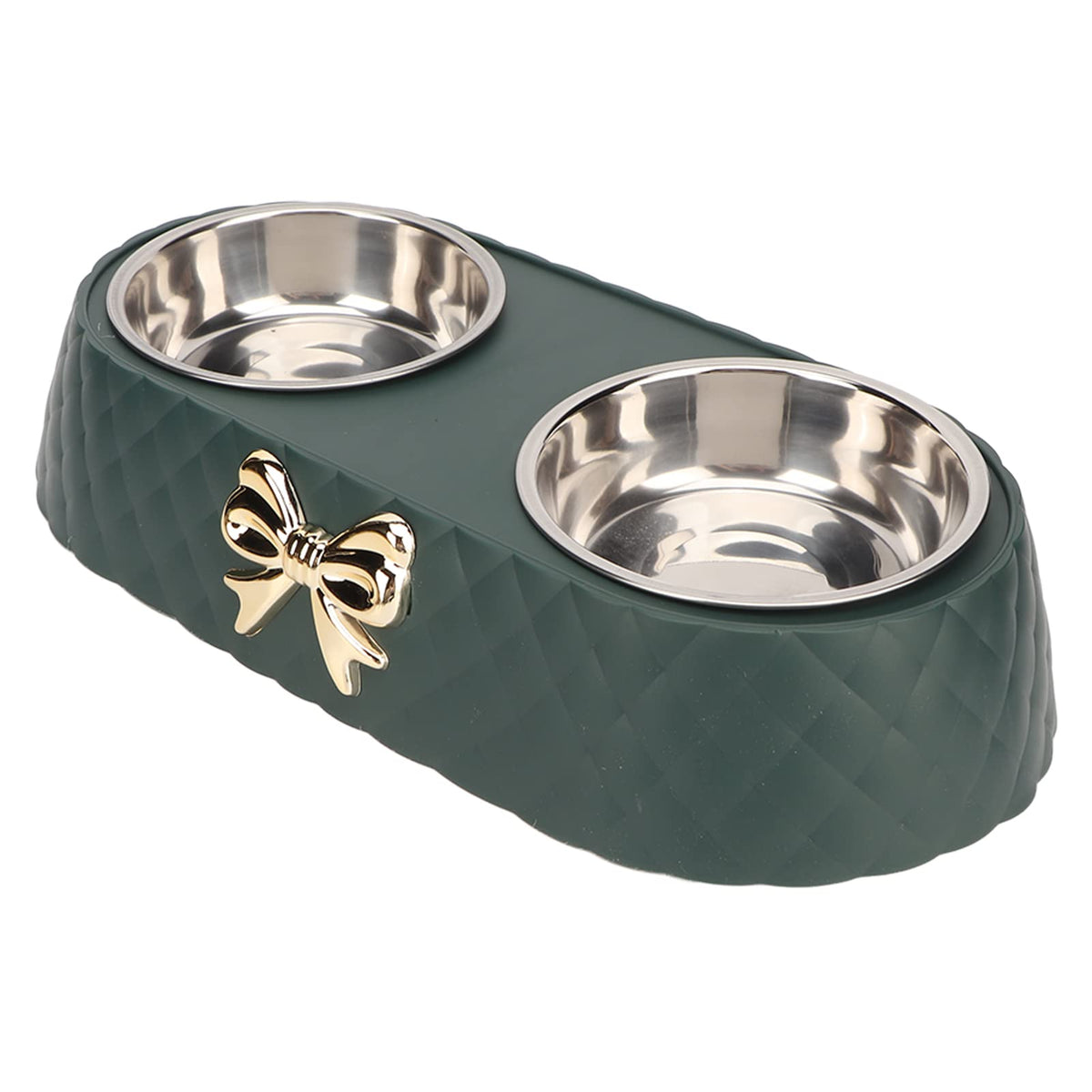 Stainless Steel Raised Tilted Pet Bowl X805