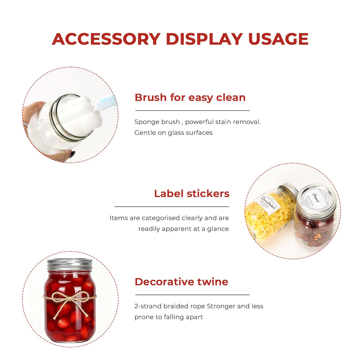 16 oz Glass Mason Jars 15 Pack O67657