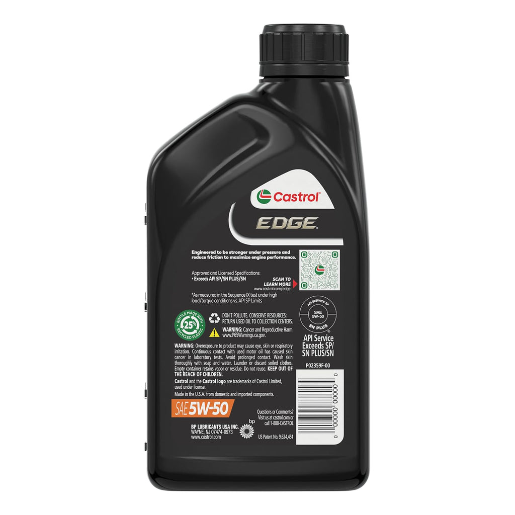5W-50 Full Synthetic Motor Oil, 1 Quart, Pack of 6 M564
