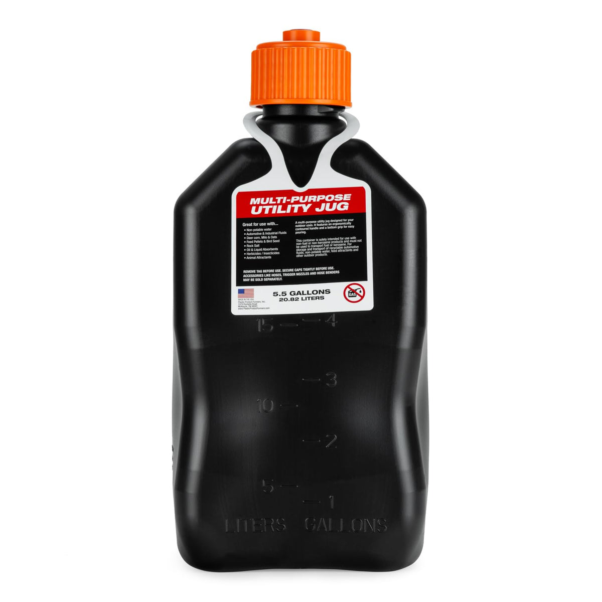 5.5 Gallon Square Jug with Filler Hose V686068