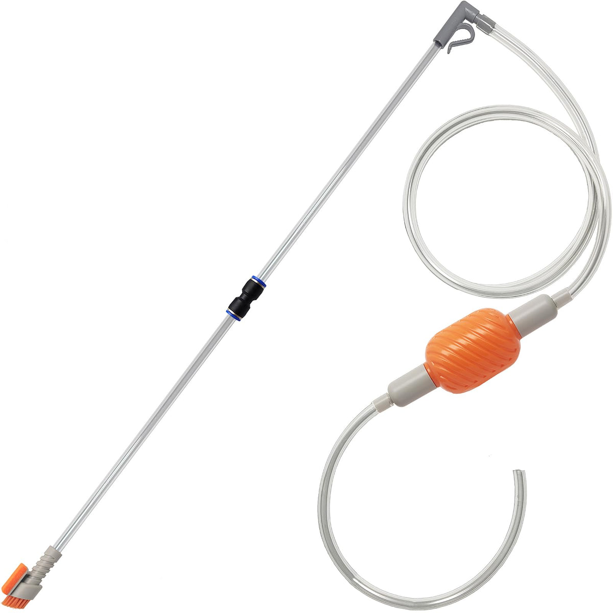 Compact Aquarium Siphon Vacuum and Water Changer Kit with Cleaning Brush F850