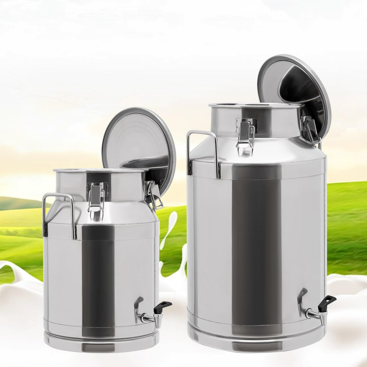304 Stainless Steel Milk Can with Sealed Lid O192