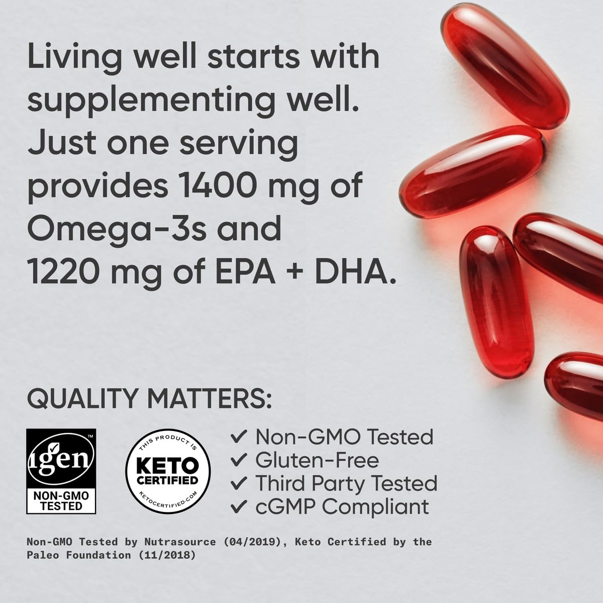 Omega-3 Fish Oil 1400mg 120 Softgels I997