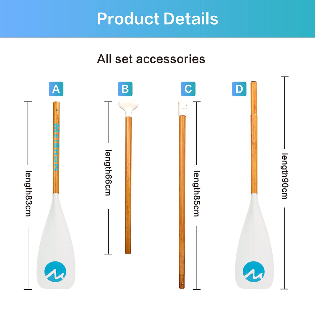 Adjustable 4-Piece Floating Aluminum SUP Paddle J1630