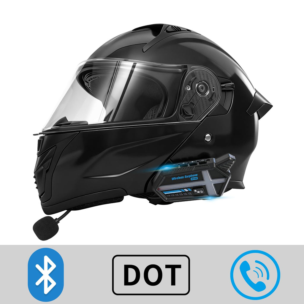 DOT Certified Flip-Up Dual Visor Bluetooth Modular Motorcycle Helmet K245