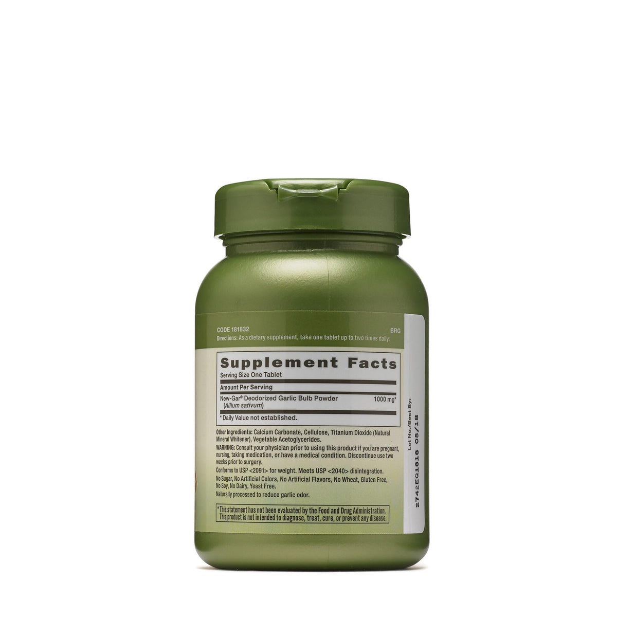 Odorless Garlic 1000mg 100 Tablets C22444