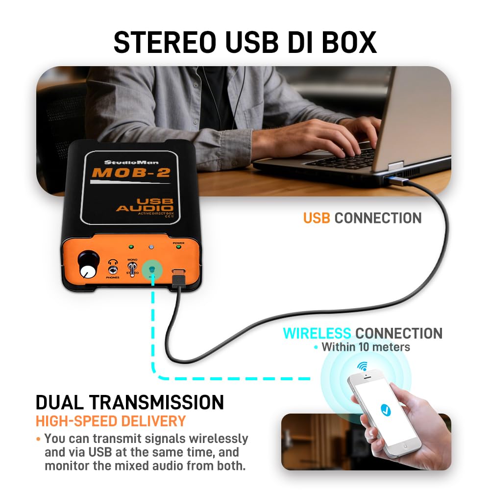 USB Audio DI Box with Volume Control Z391124