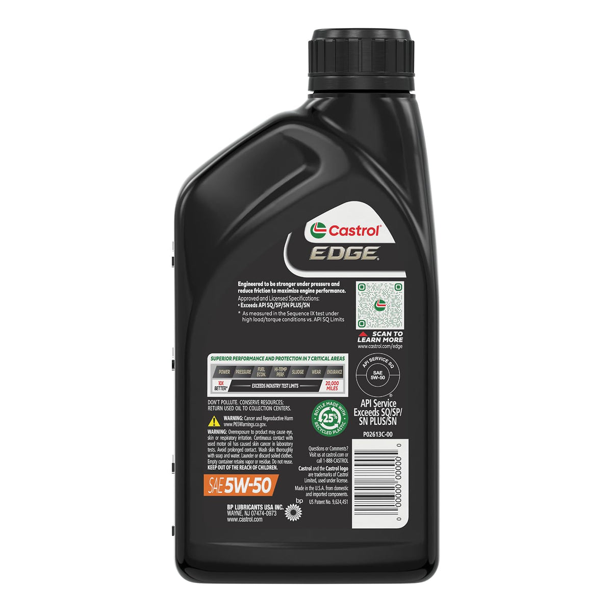 5W-50 Full Synthetic Motor Oil, 1 Quart, Pack of 6 M564