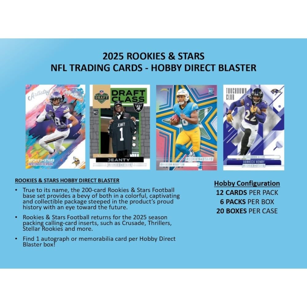 Football Trading Card Box 6-Pack U804042