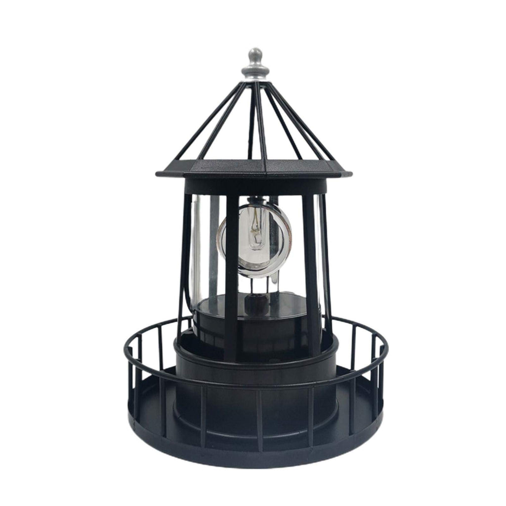 Solar Powered Lighthouse LED Rotating Waterproof Lawn Light Y4201