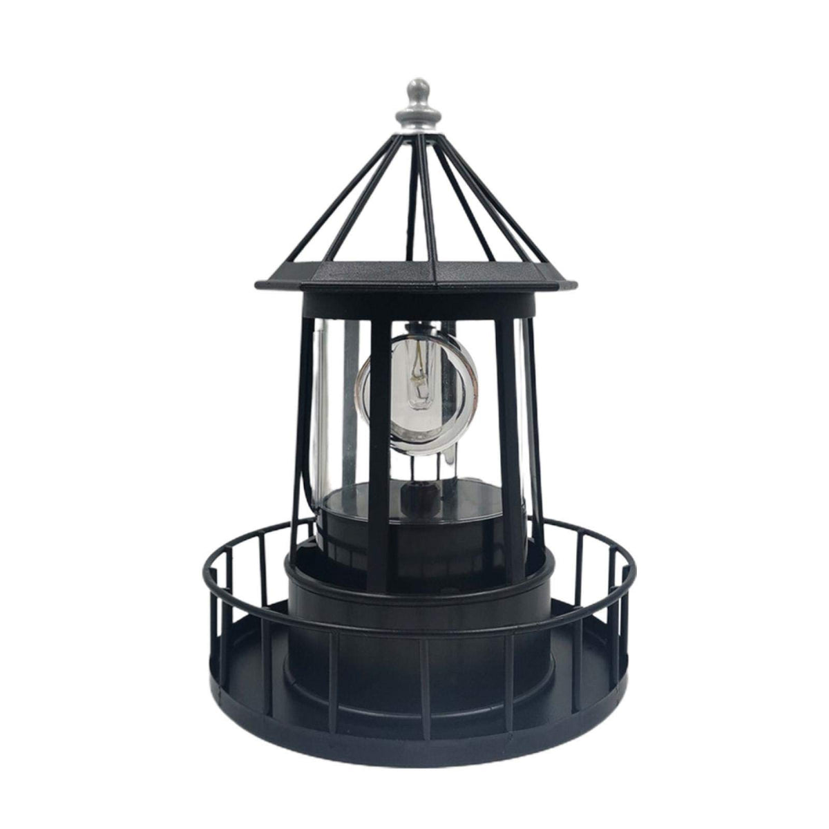 Solar Powered Lighthouse LED Rotating Waterproof Lawn Light Y4201