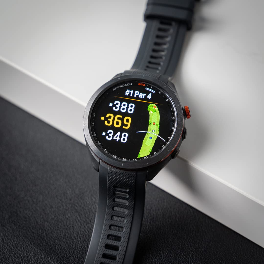 Black 47mm Golf GPS Smartwatch L275497
