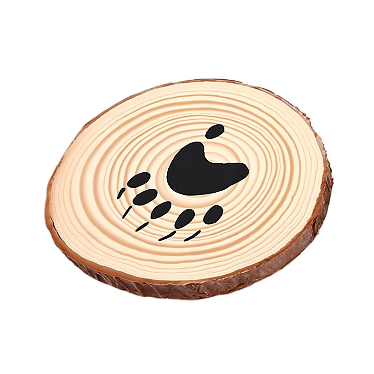 Set of 6 Black Bear Coaster Set with Canoe Holder J375