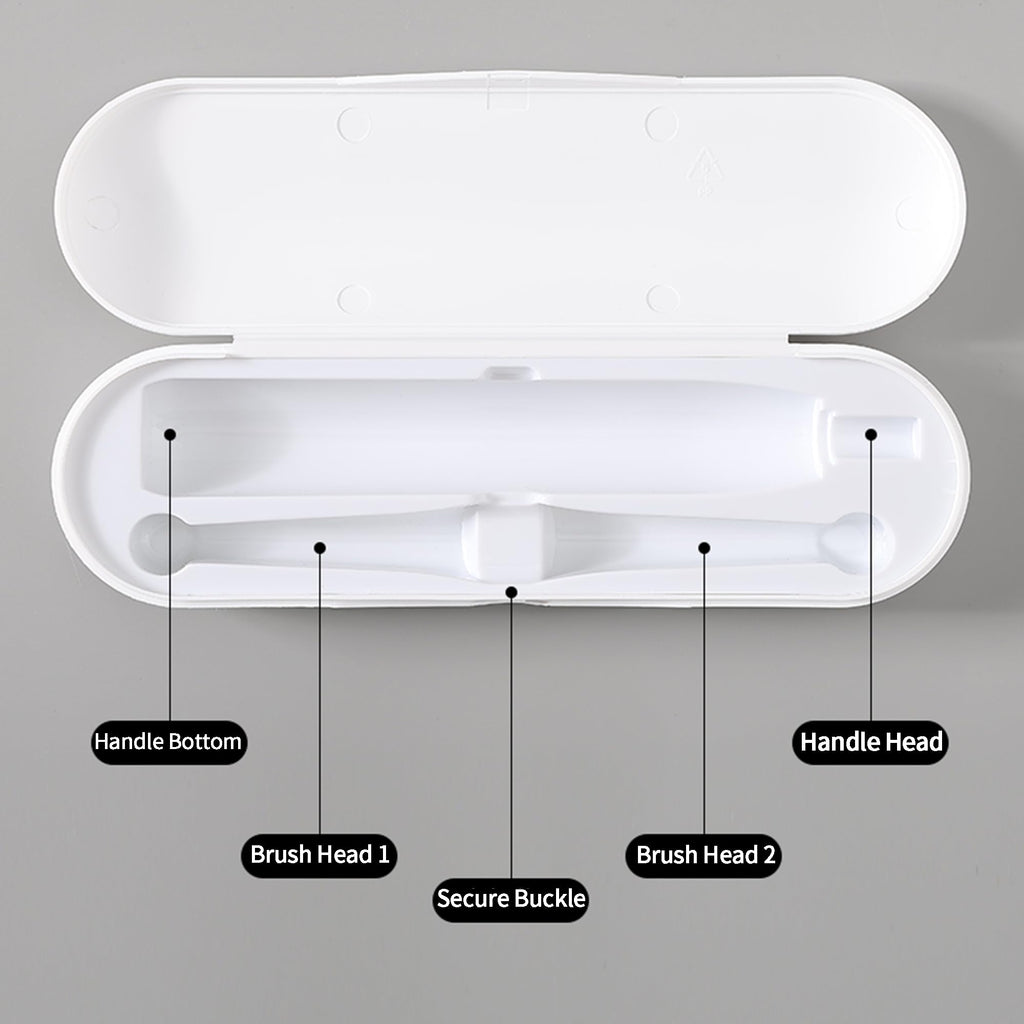 2 Pack Plastic Electric Toothbrush Travel Case E214