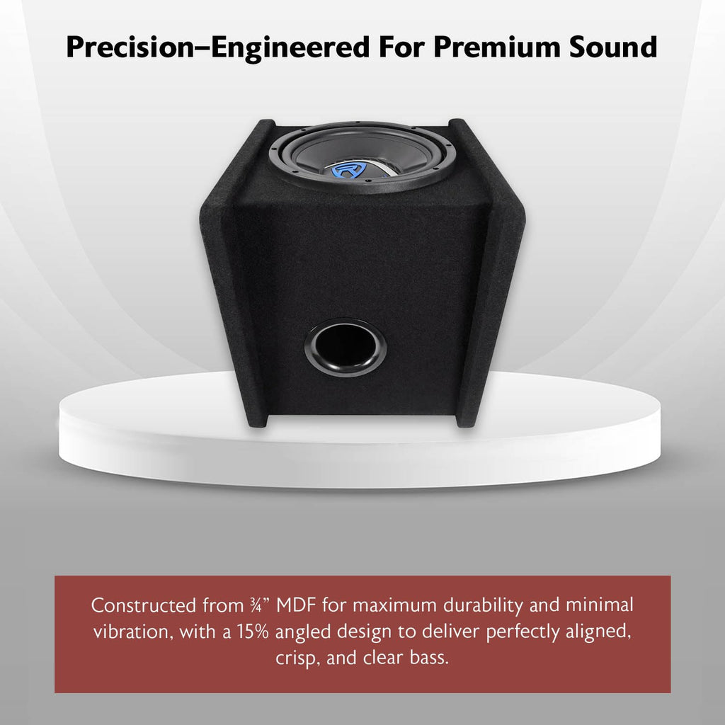 10" Car Subwoofer Enclosure with Mono Amplifier B3788