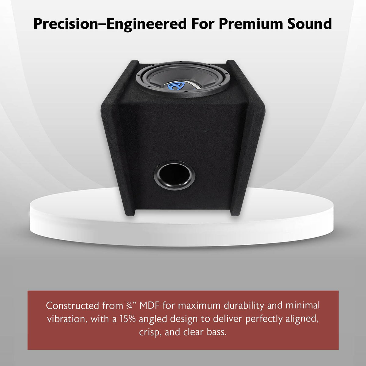 10" Car Subwoofer Enclosure with Mono Amplifier B3788