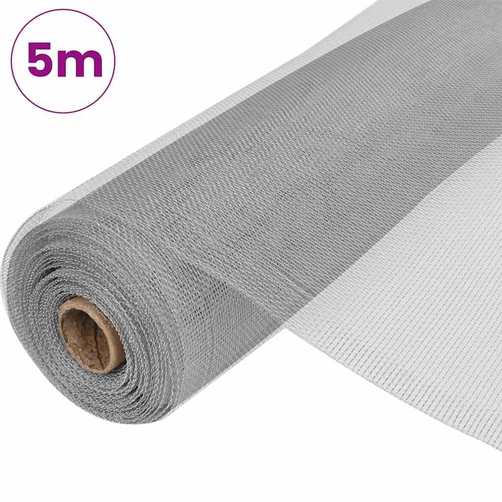 Aluminum Mesh Screen 39.4"x196.9" Silver H245617