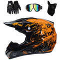 Orange DOT Certified Motocross Helmet H6021