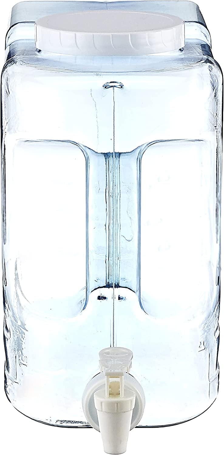 2.5 Gallon Clear Plastic Beverage Dispenser with Spigot E901100