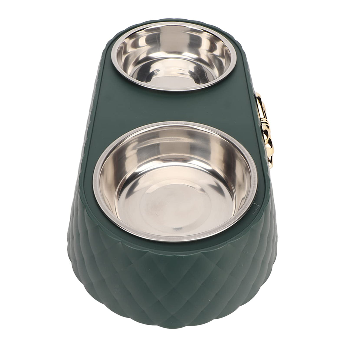 Stainless Steel Raised Tilted Pet Bowl X805
