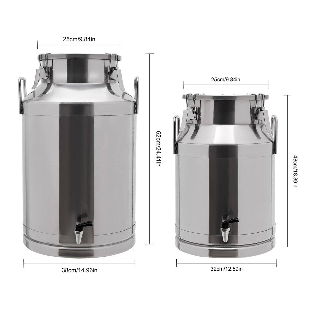 304 Stainless Steel Milk Can with Sealed Lid O192