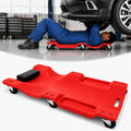 Low Profile Mechanic Creeper with Padded Headrest and 6 Swivel Casters S76811