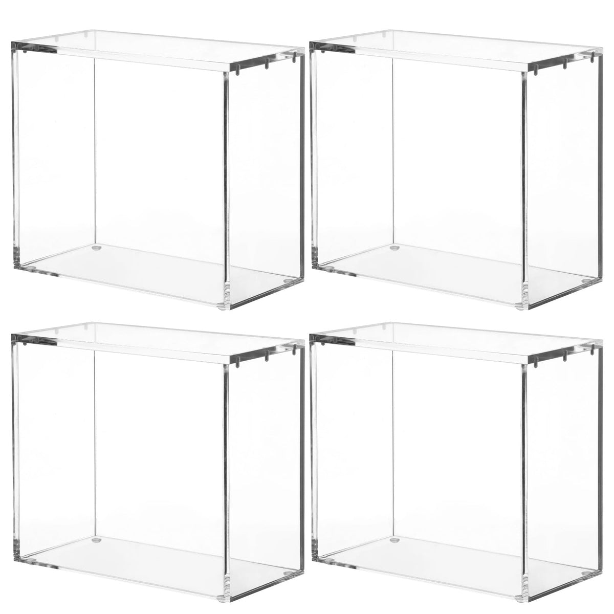 4 Pcs Acrylic Display Cases with Lid W305
