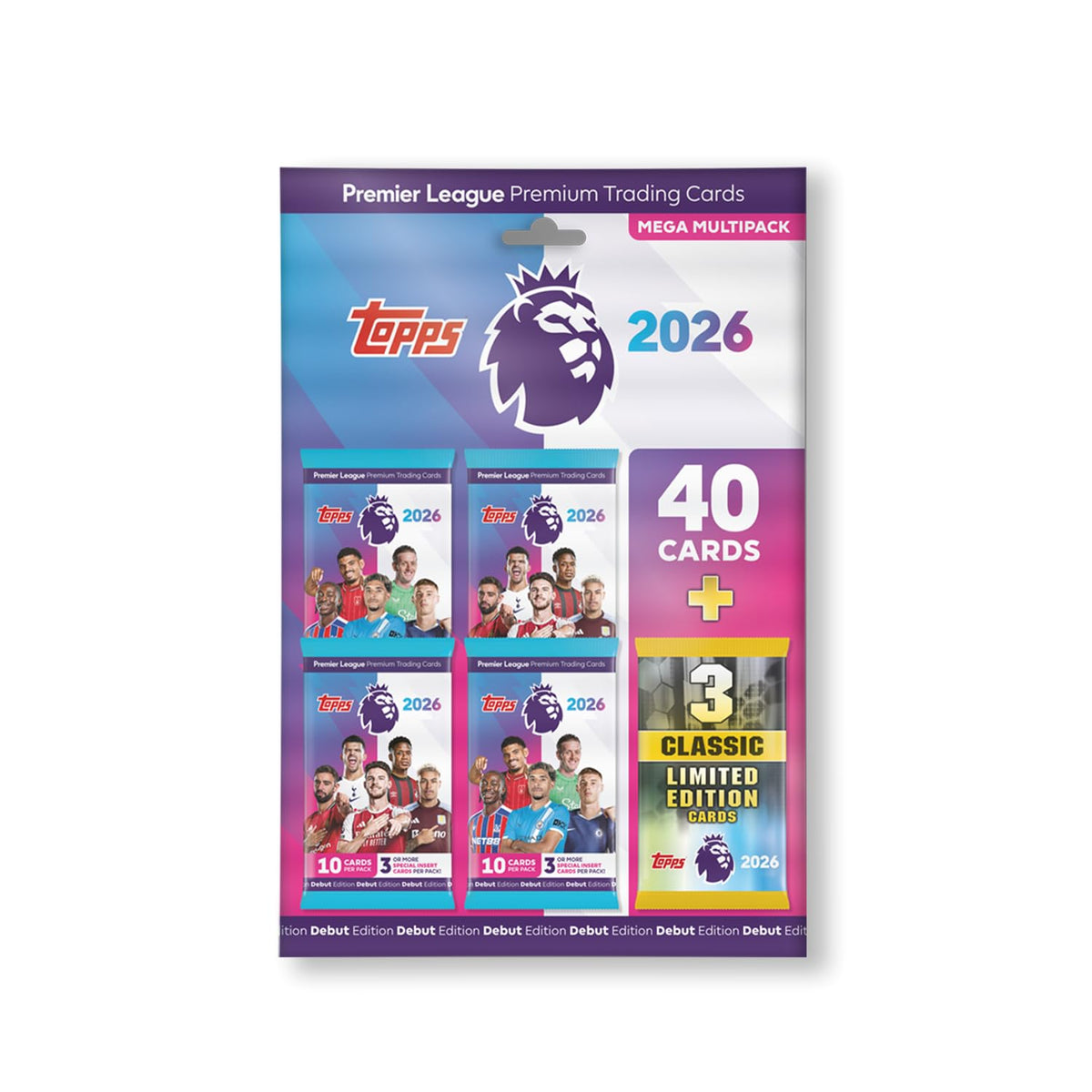 Premier League 2025-26 40 Cards Plus 3 Random Classic LE Cards R545