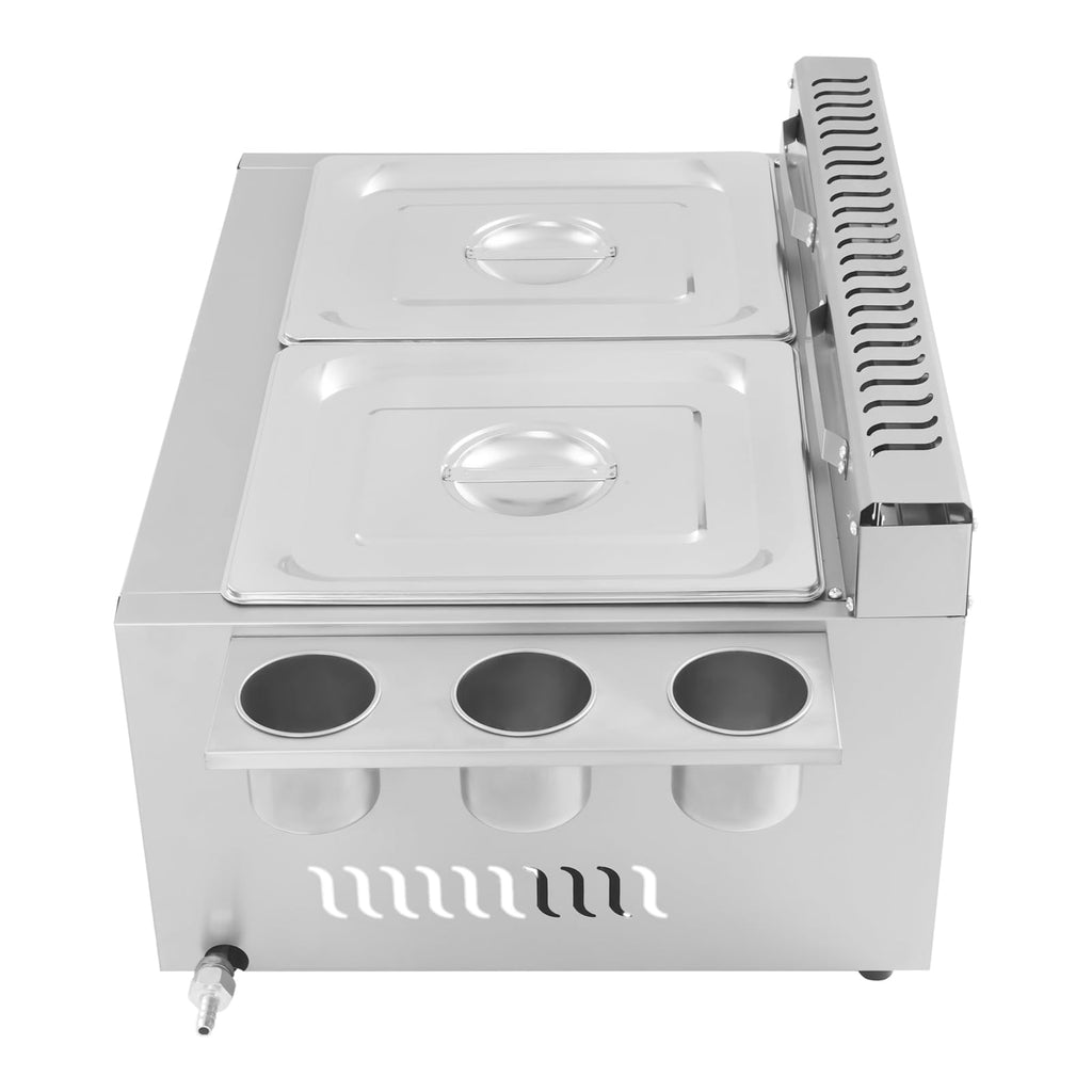Stainless Steel Countertop Gas Deep Fryer with Basket U25132