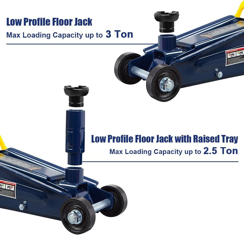 3 Ton Low Profile Steel Hydraulic Floor Jack P670949