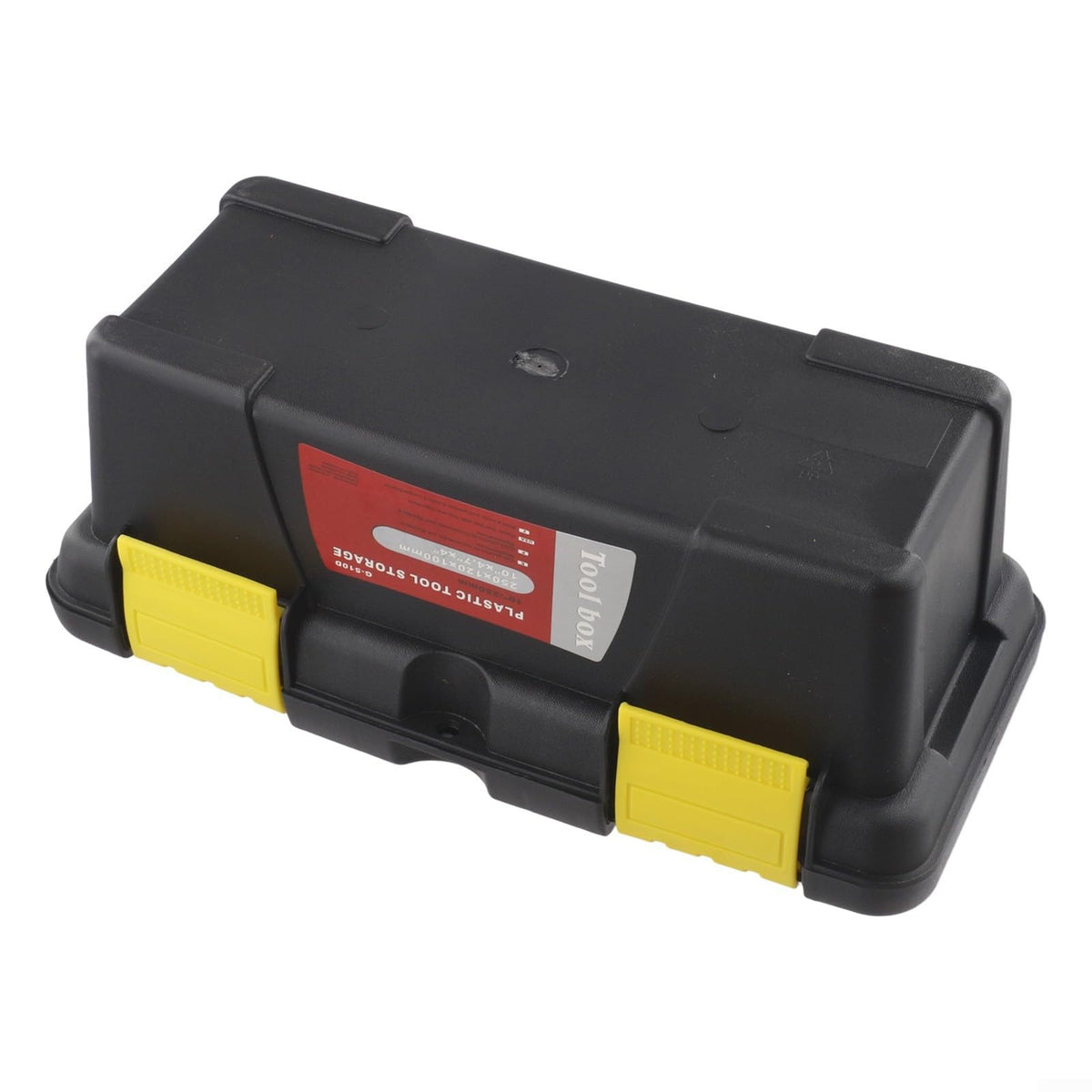 Black 10 Inch Plastic Tool Box I909