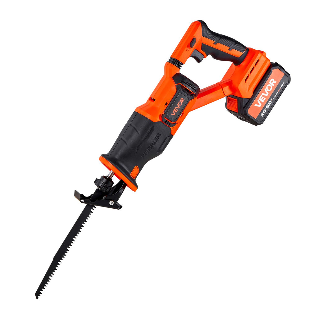 20V Cordless Reciprocating Saw with Battery, 8 Blades, and Carrying Bag S474270
