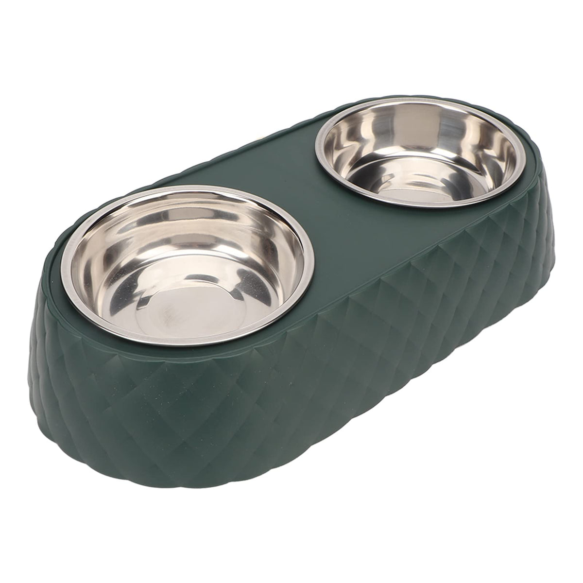 Stainless Steel Raised Tilted Pet Bowl X805