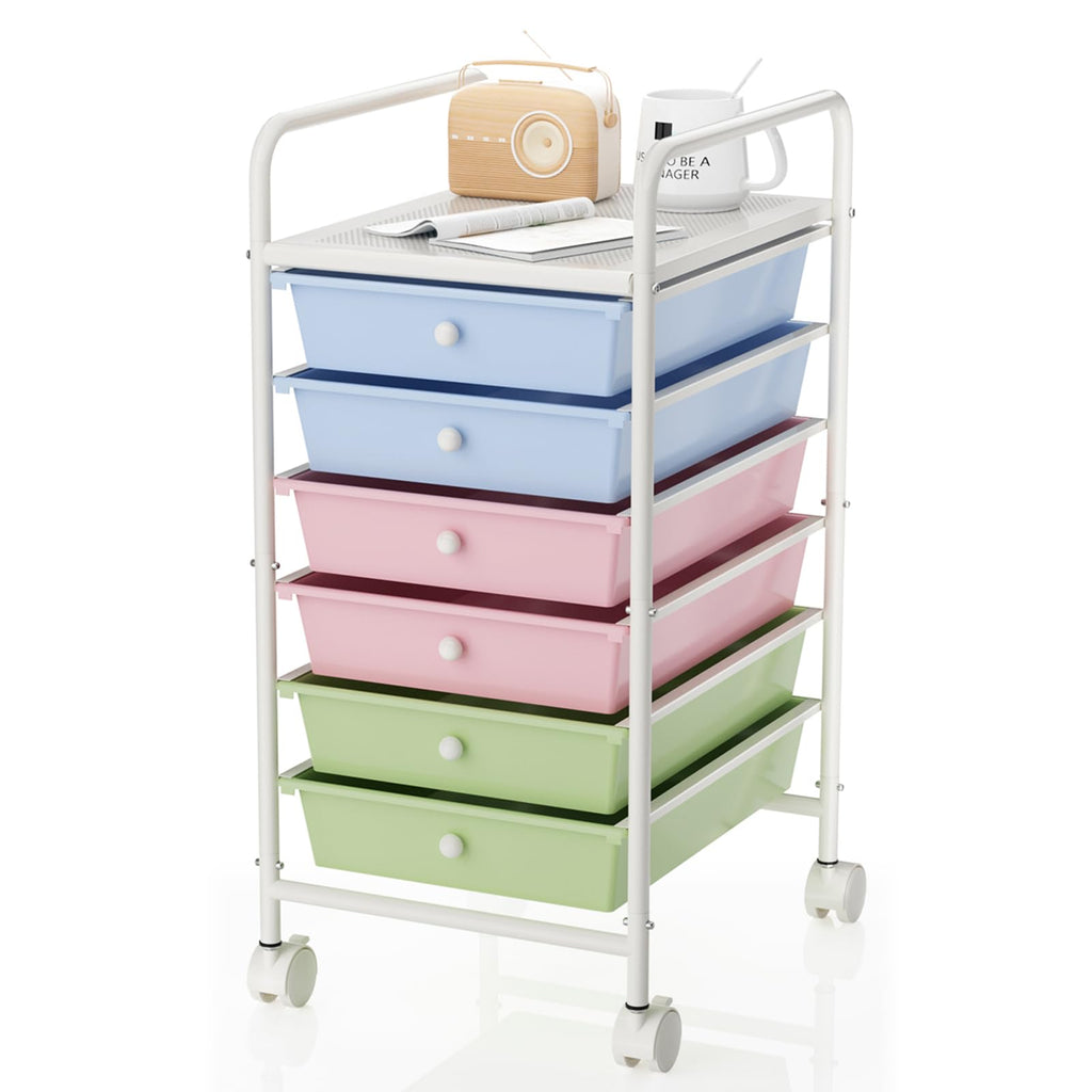 6-Tier Rolling Utility Cart with 6 Drawers K129212