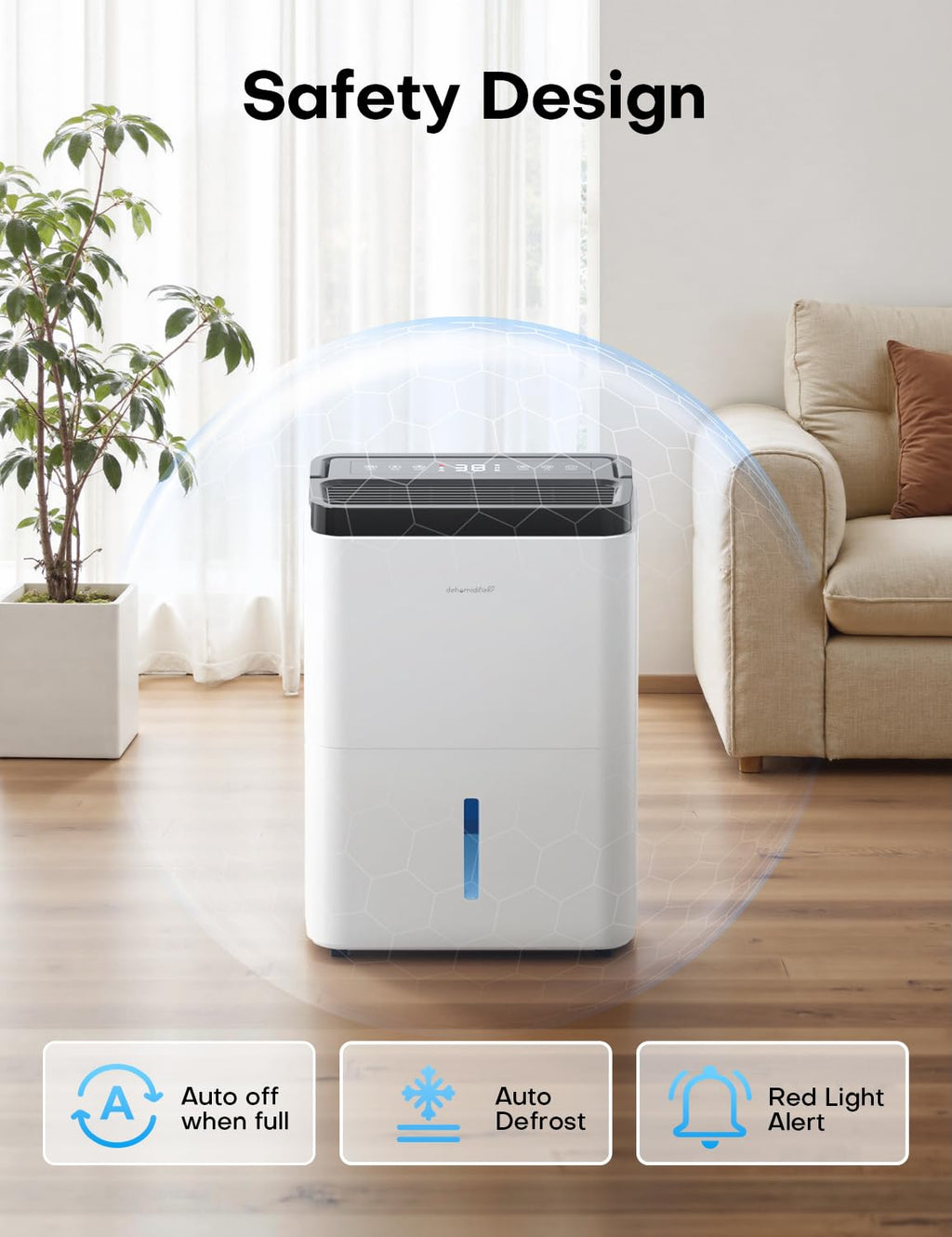 35 Pints Dehumidifier with Drain Hose W493