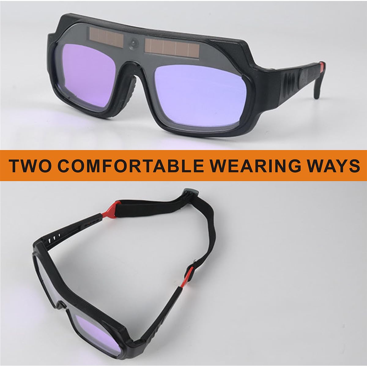 Auto Darkening Welding Glasses with Gloves and PC Lens X86908