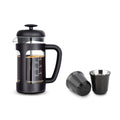 French Press 12 oz, Stainless Steel Espresso Cup 2pcs Set Double Wall Insulated 5 oz Z181347