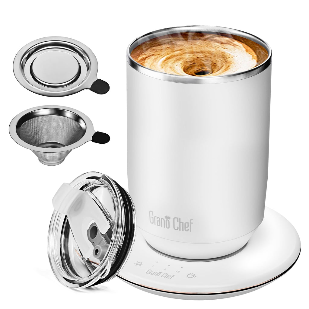 Self-Heating 10oz Temperature Controlled Coffee Mug with Dripper Q231