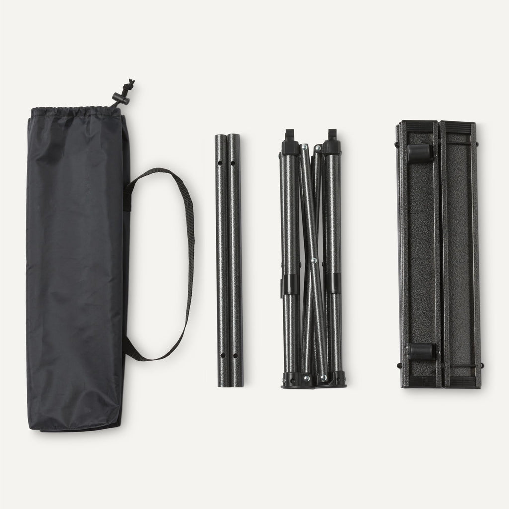 Folding Camping Table Alloy Steel Aluminum Small Black S83396