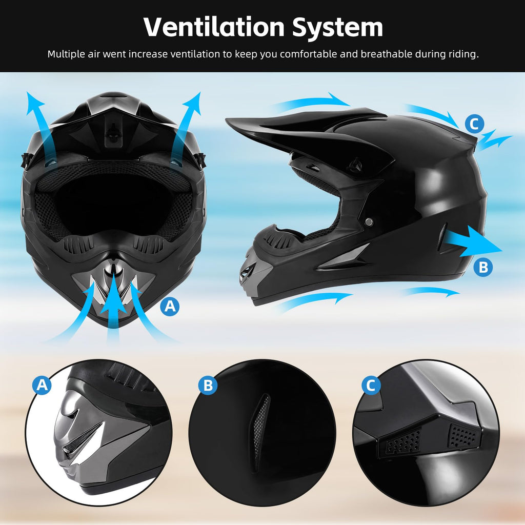 Youth Dirt Bike Helmet E822