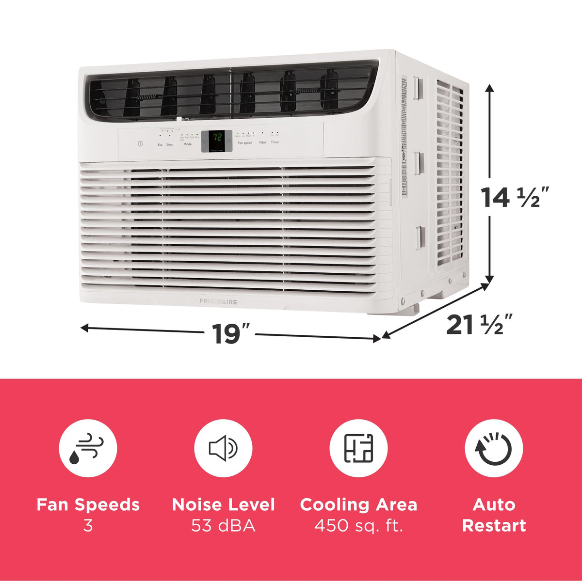 10,000 BTU White Window Air Conditioner D516570