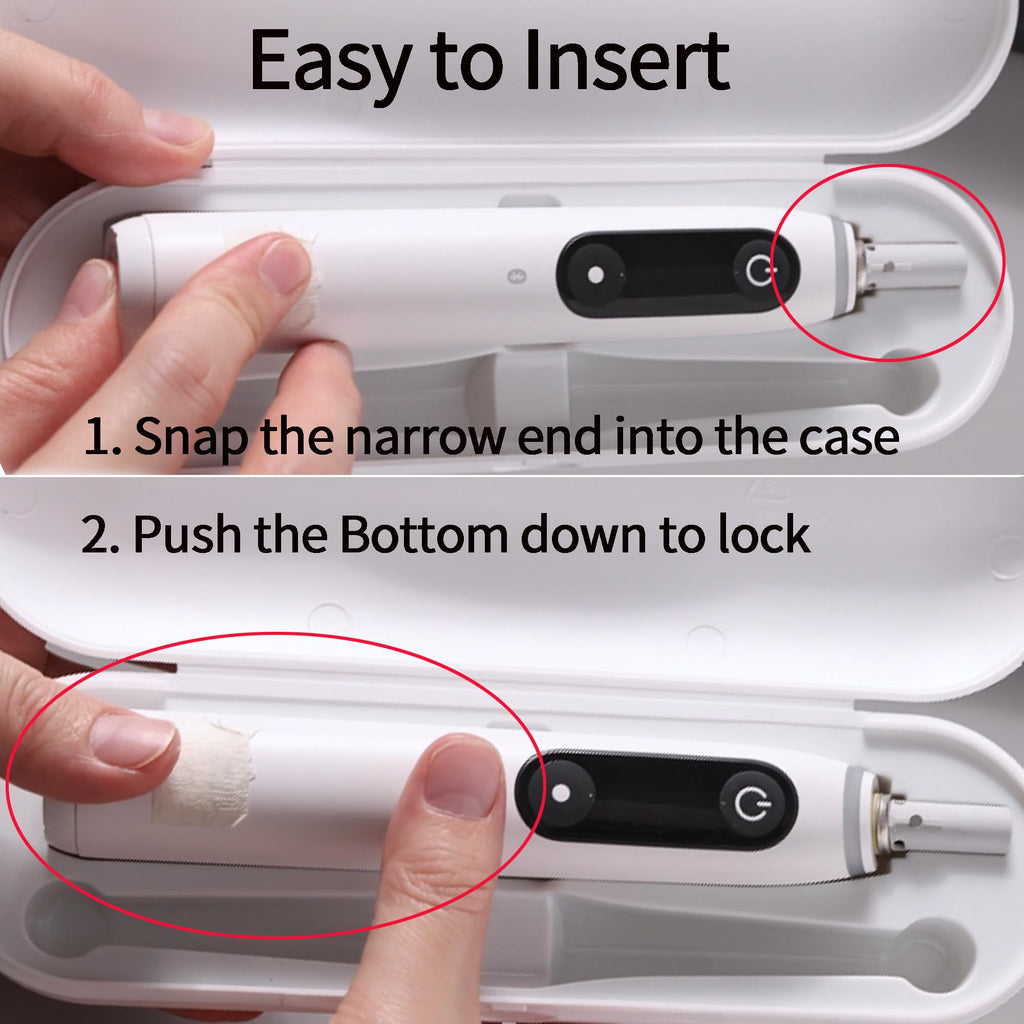 2 Pack Plastic Electric Toothbrush Travel Case E214