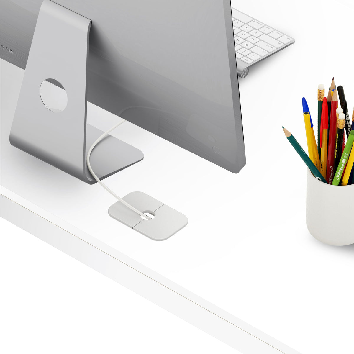 55-Inch White Office Computer Desk B581065