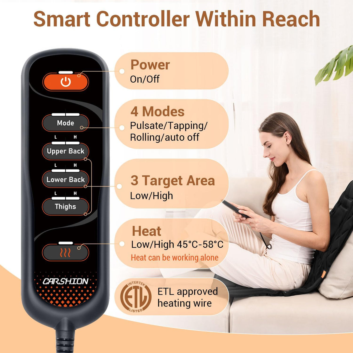 Back Massager with Heat L399829