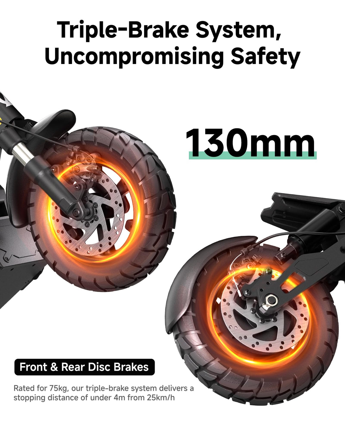 Electric Scooter Adults 1000W Peak Motor Up to 31 MPH V604736